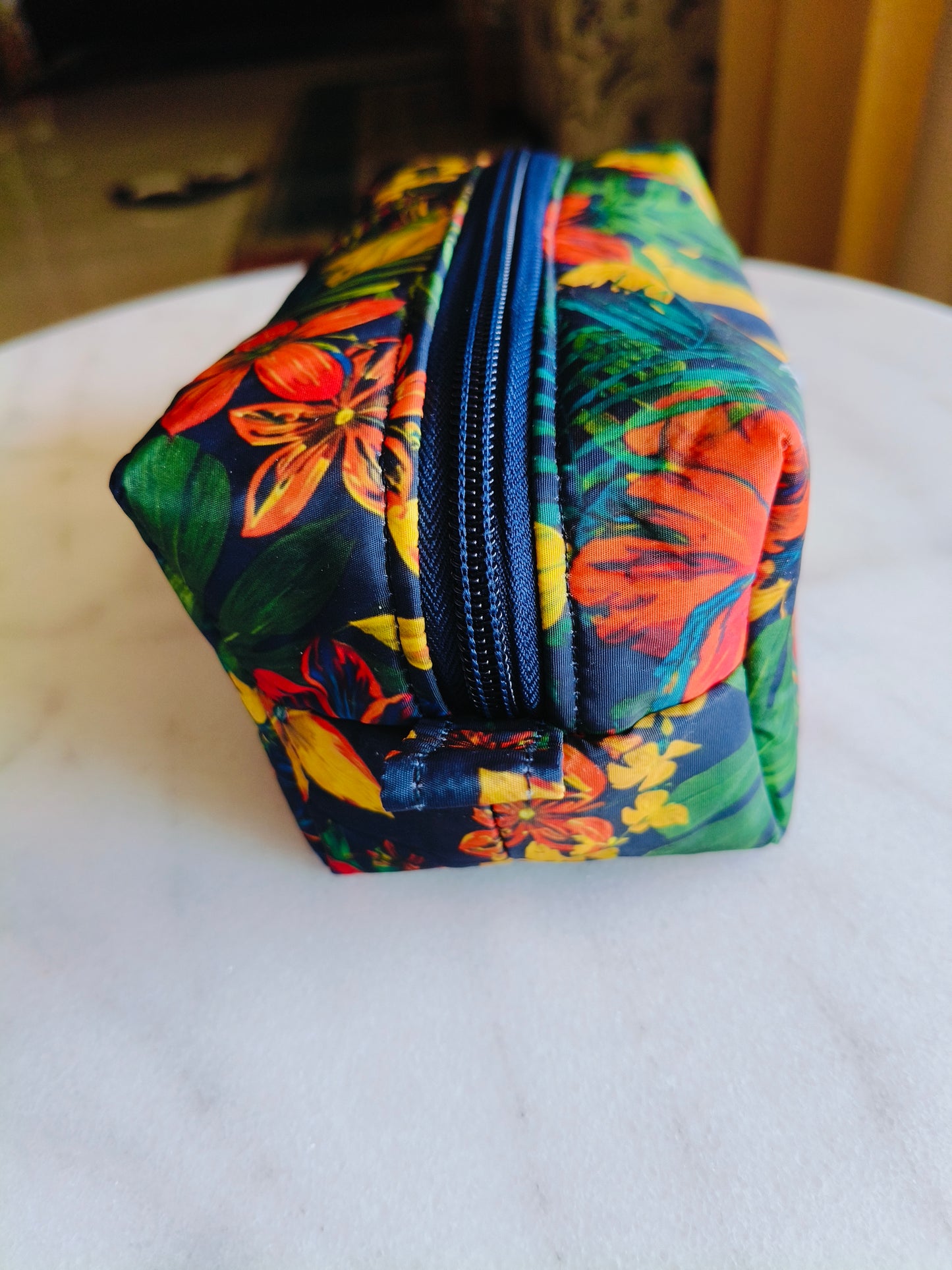 flower waterproof box Makeup big  Bags 16*9*8cm