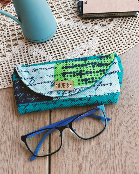 Aqua green  color  Glasses Case