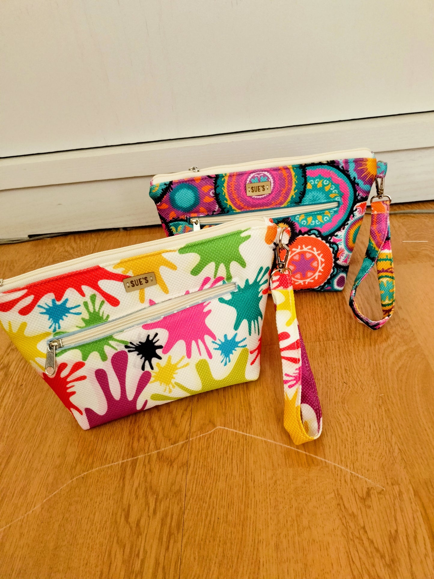 color splash handmade Clutch