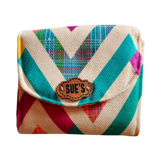 Zigzag color card Wallet 12*11 cm