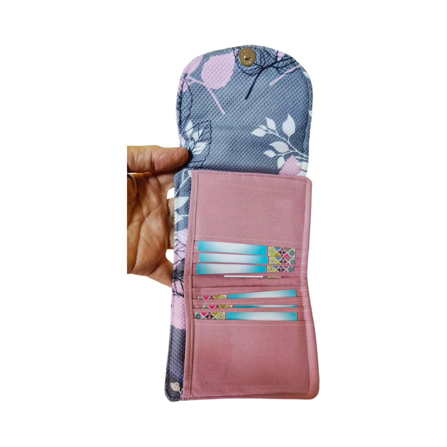 Lovely Gray card Wallet 12*11 cm