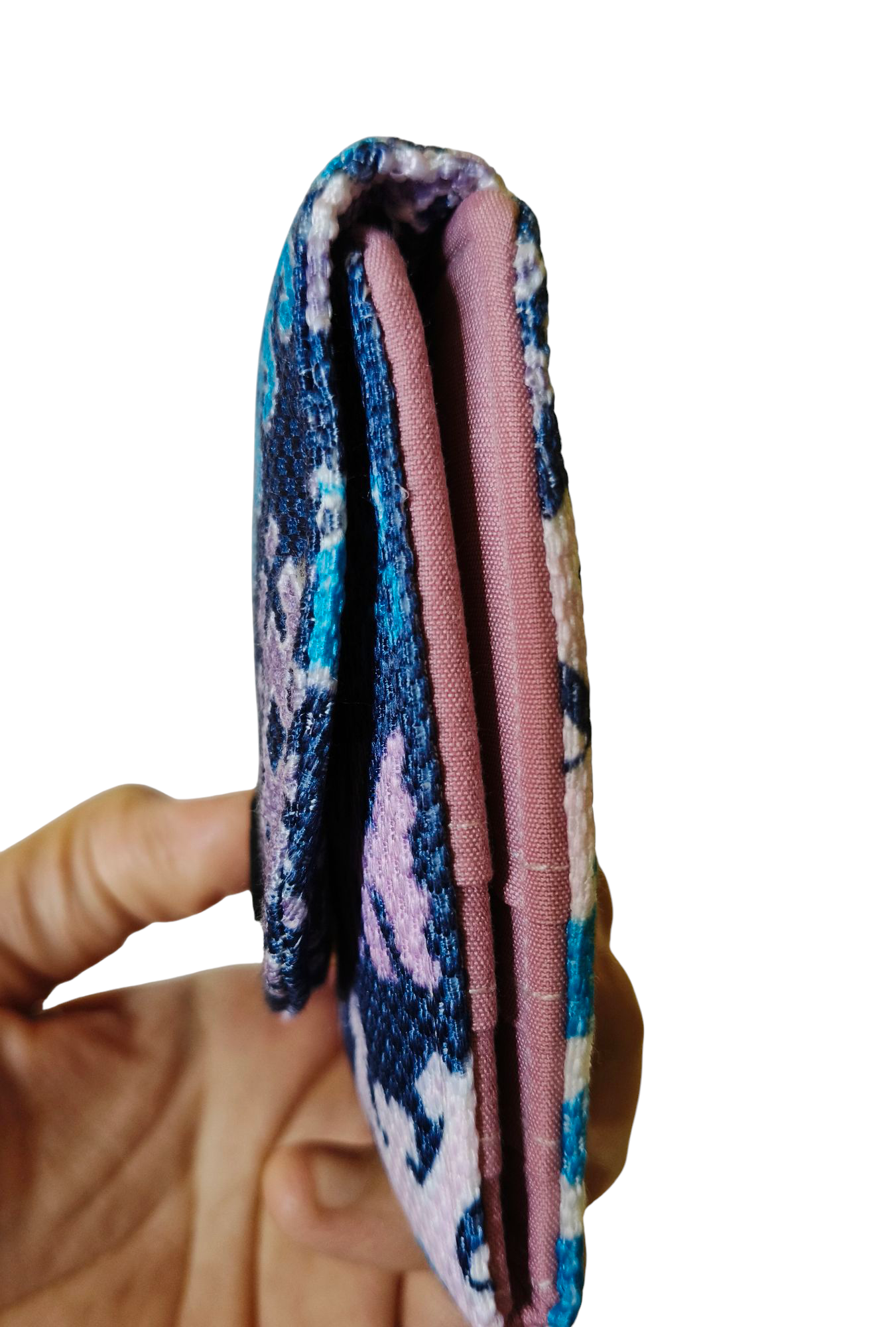 Geometric blue card Wallet 12*11cm