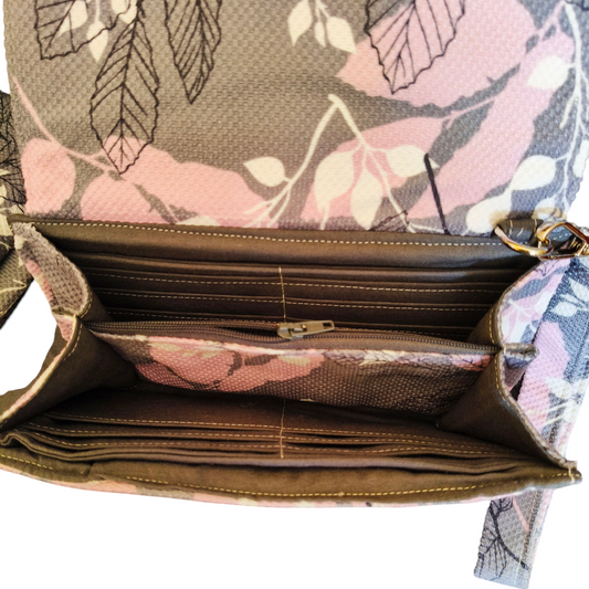 Gray &pink big Wallet