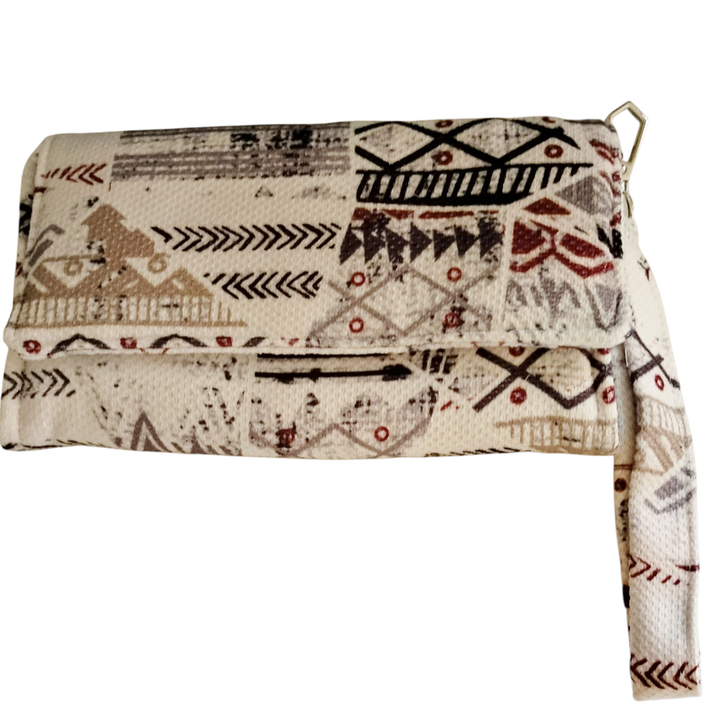 White  geometric big  Wallet 20*12cm