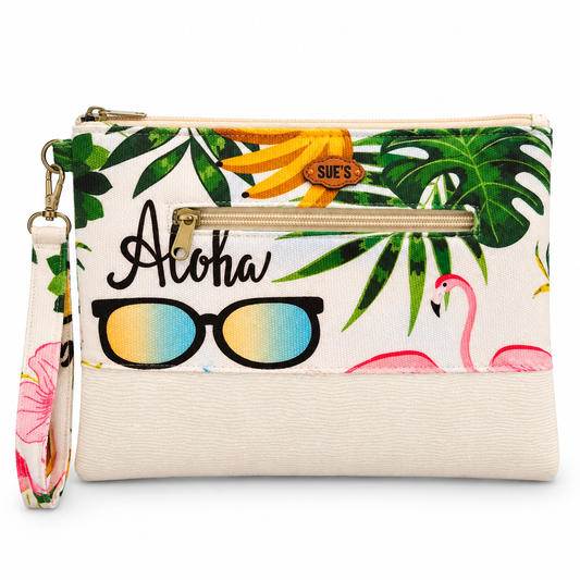 Sue's island  handmade Clutch