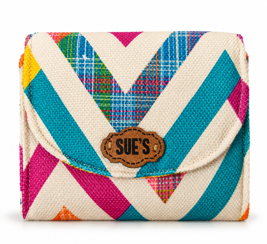 Zigzag color Small Wallet 12*11 cm