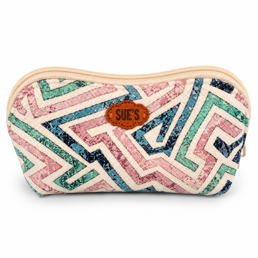 Geometric Makeup bag