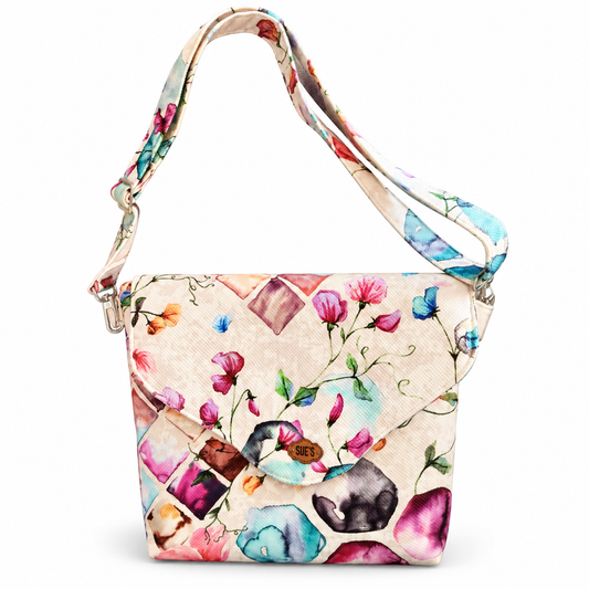 simple flower Cross Bag 30*25 cm