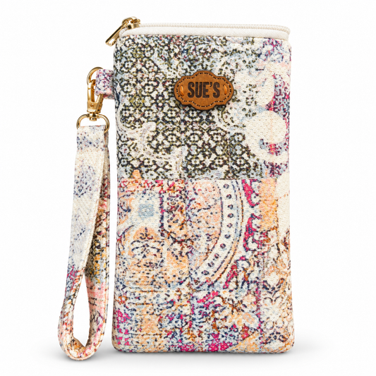 patchwork quilted long Glasses Case
