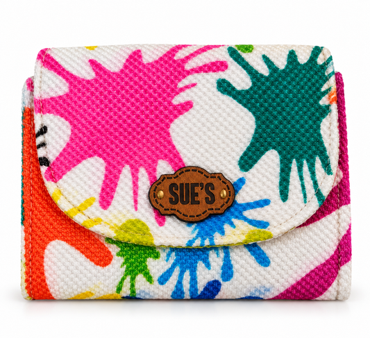 color splash  Small Wallet 12*11 cm