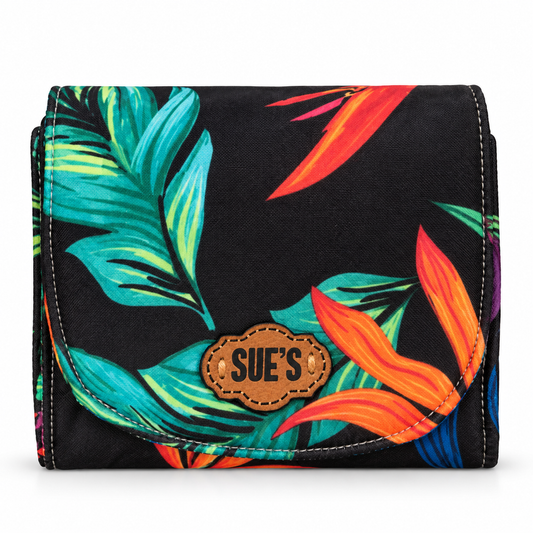 Wild flower  Small Wallet 12*11 cm waterproof