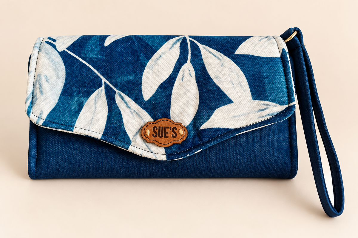 calming Leaves. Large Wallet 20*12cm