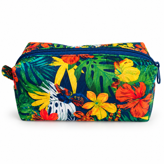 flower waterproof box Makeup big  Bags 16*9*8cm