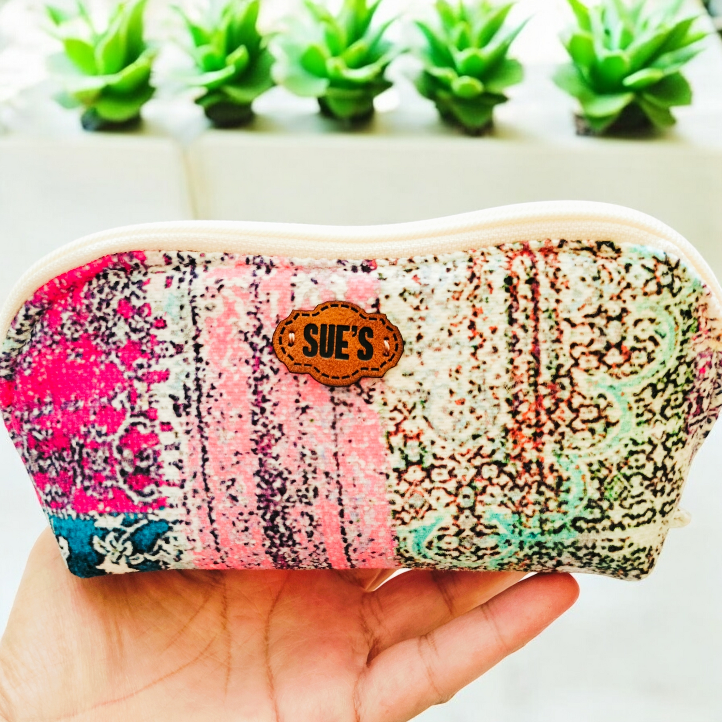 Patchwork  pastel Makeup Bags(new)