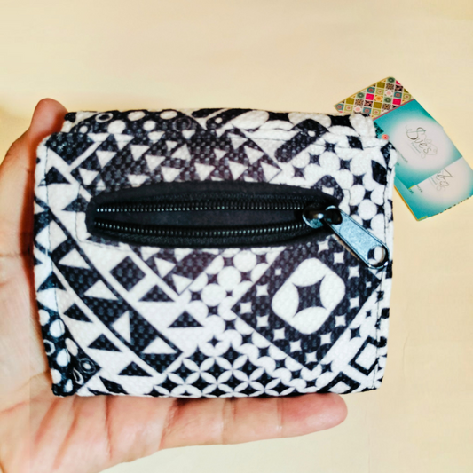 Black and white card Wallet 12*11 cm
