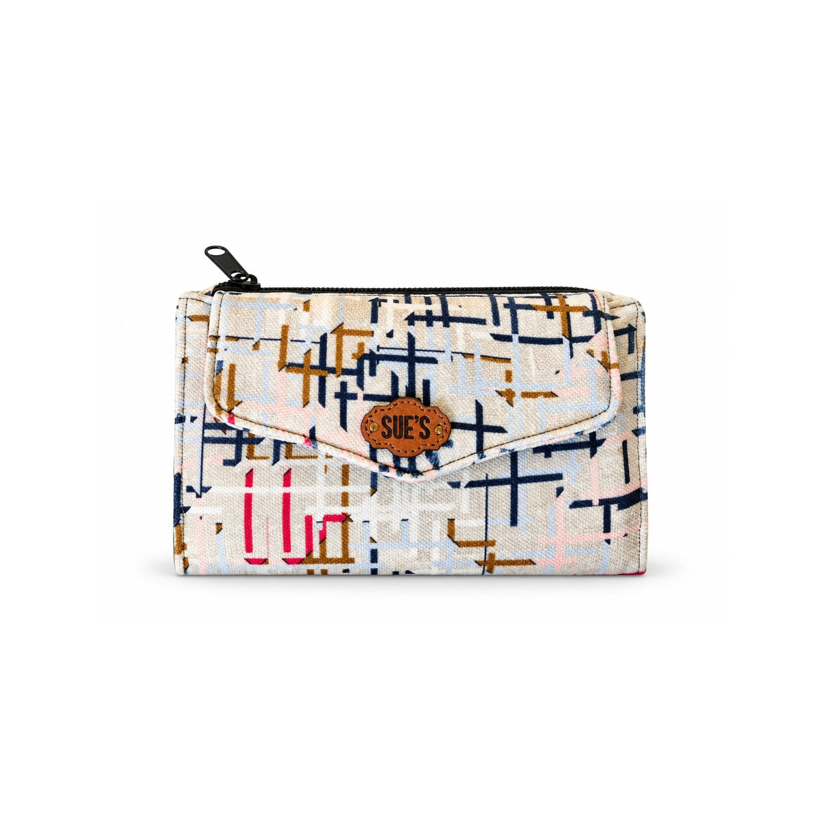 calm color  trifold wallet
