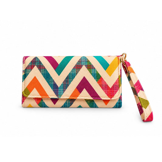 Colorful Zigzag  Large Wallet 20*12cm