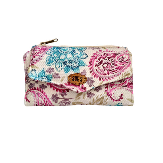 Kashmir color trifold wallet