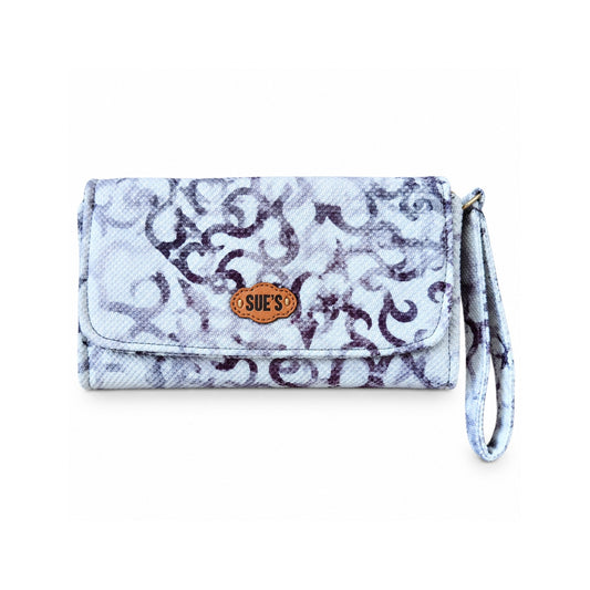 Black& white Large Wallet