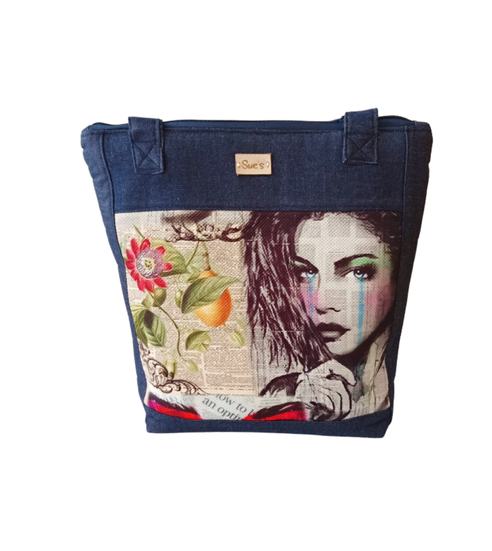 Denim Freedom Tote Bag 40*35cm