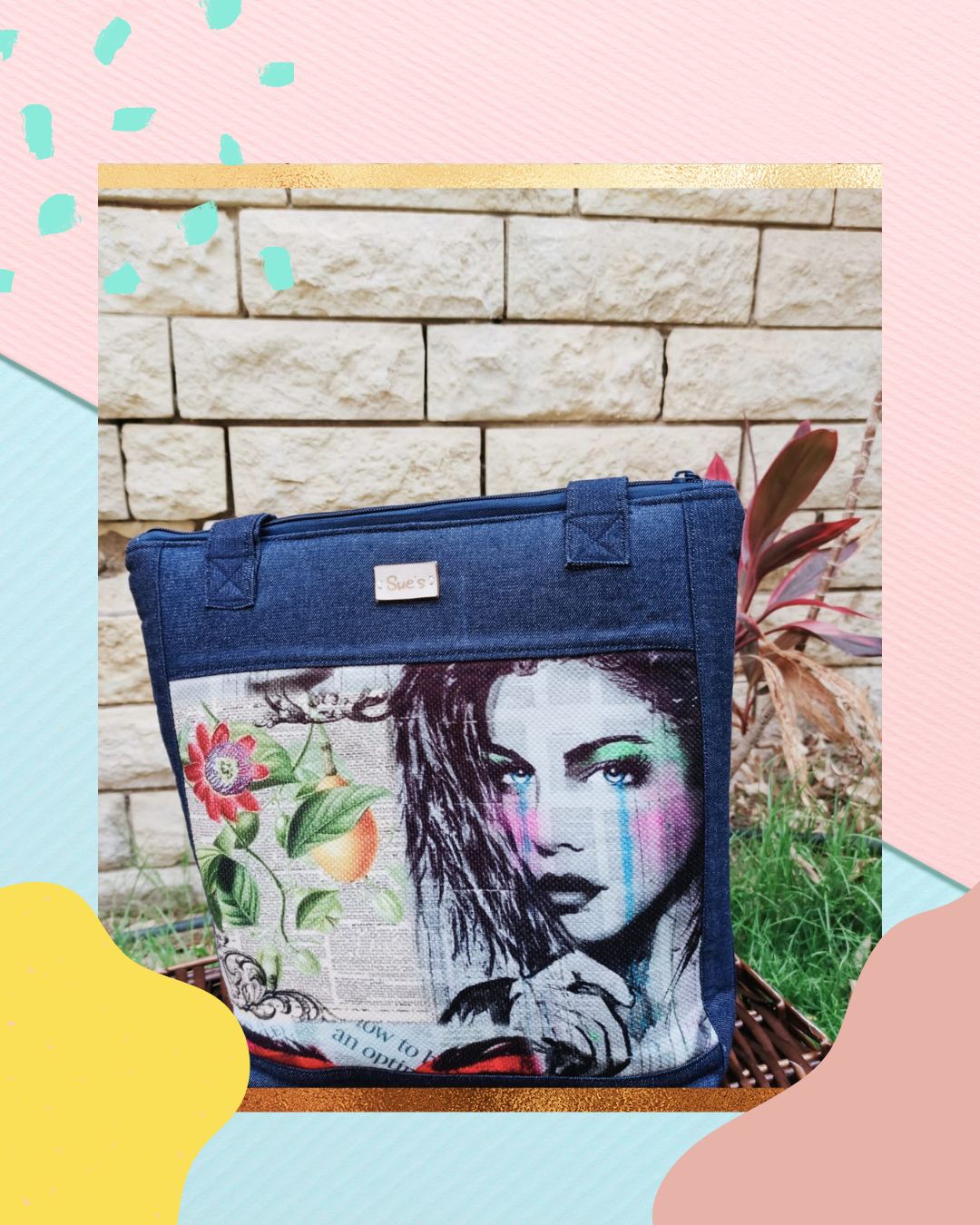 Denim Freedom Tote Bag