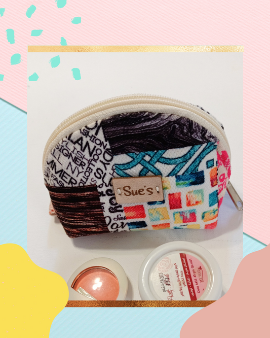 Patchwork Color  Makeup Bags